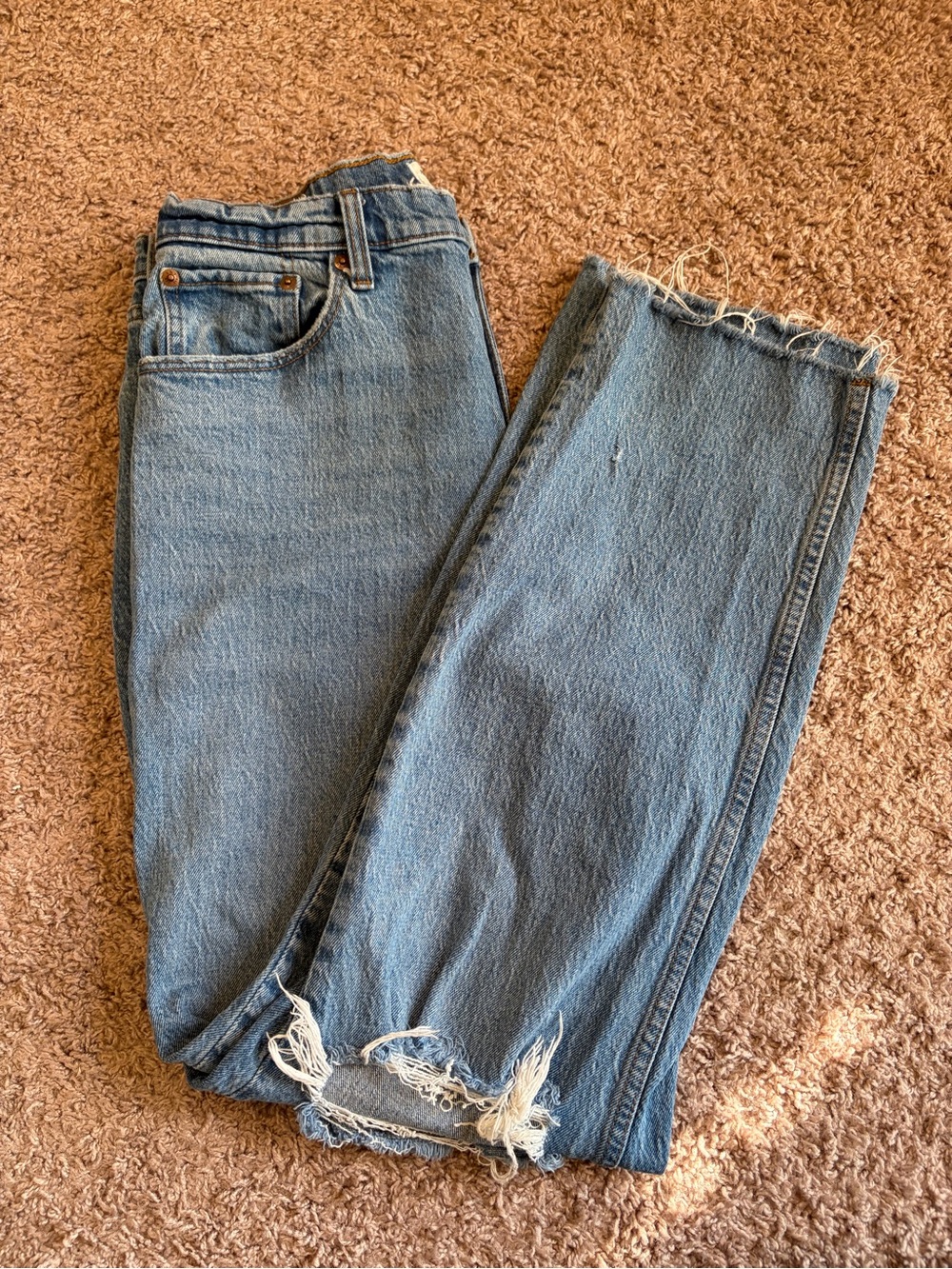 Abercrombie & Fitch Curve Love 90’s Straight Ultra High Rise Jeans